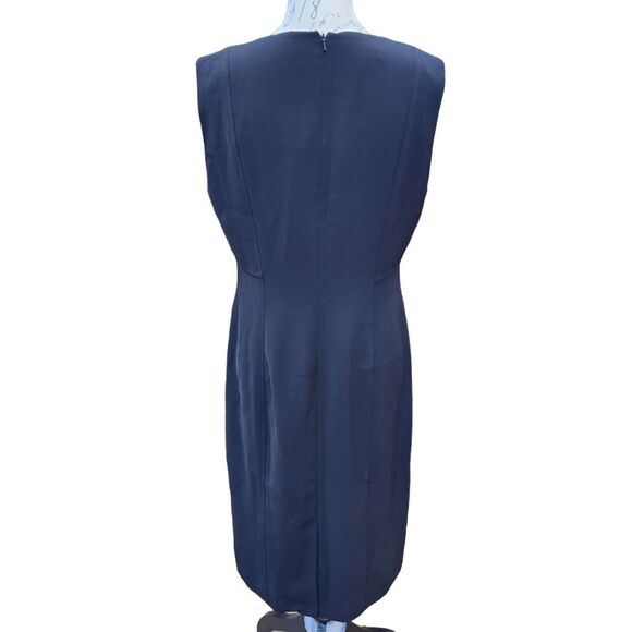 Hobbs -704 Women's London Black Adaline Sheath‎ Dress Size 8 - Picture 5 of 10